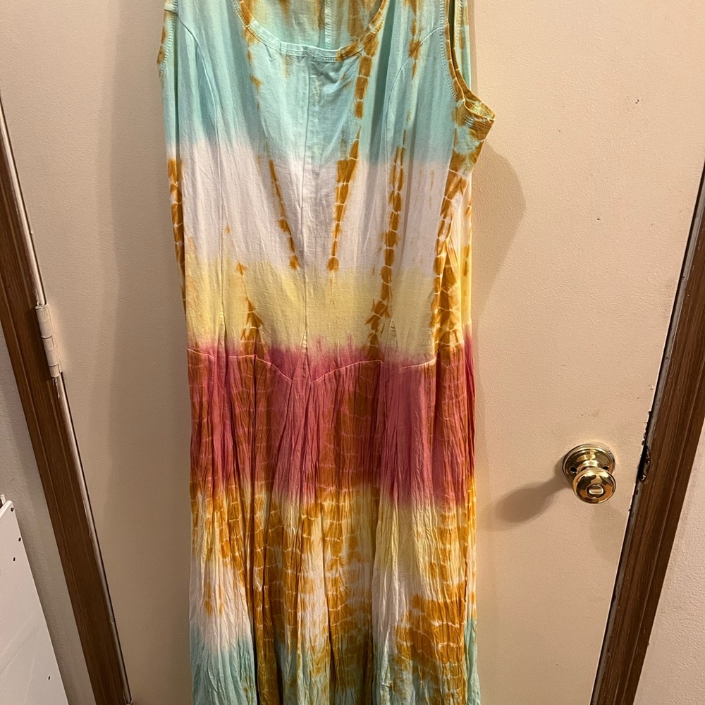 The Pyramid Collection Pastel Tie-Dye Dress